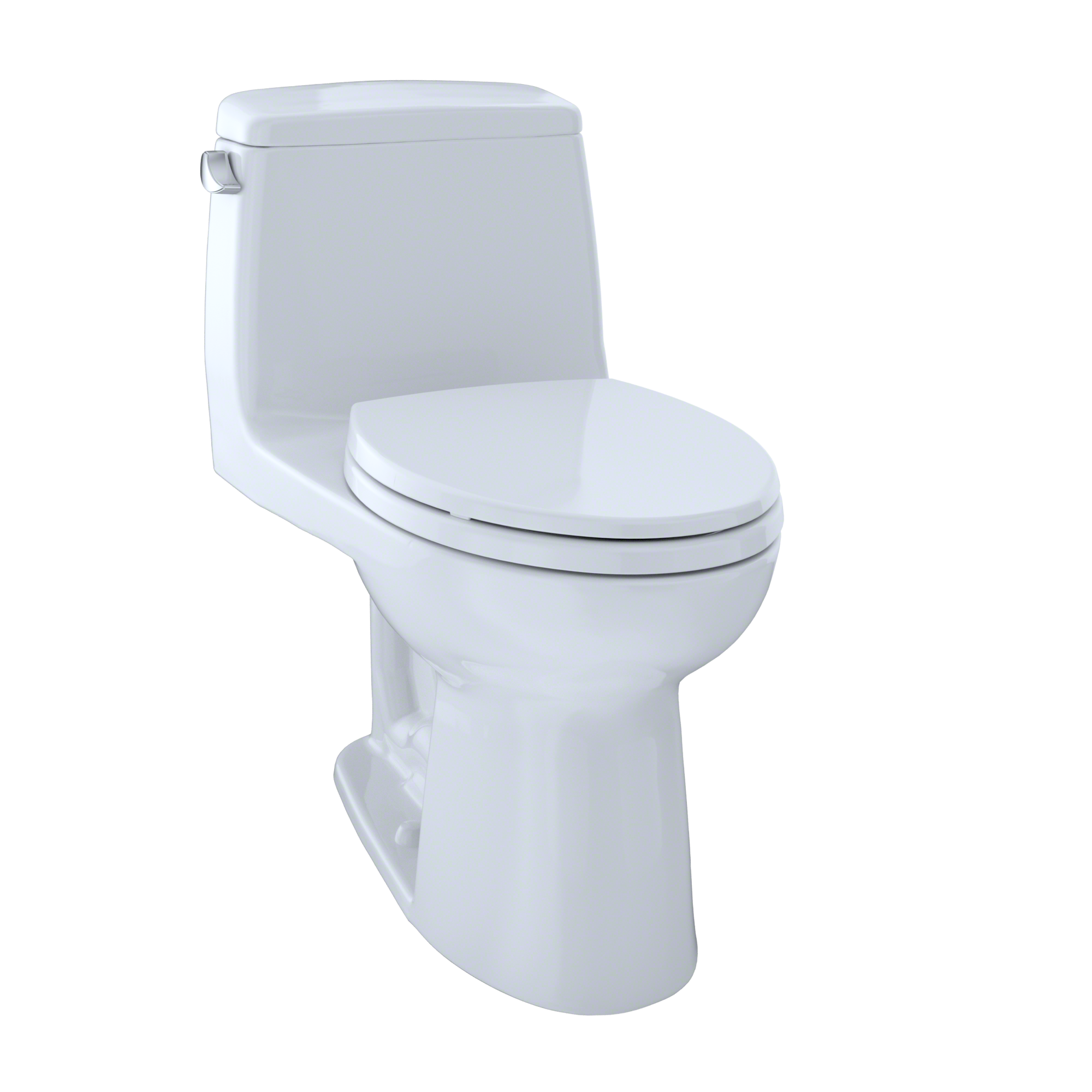 TOTO Ultramax Cotton White Elongated Chair height Soft Close 1-piece Toilet 12-in Rough-In 1.6 GPF
