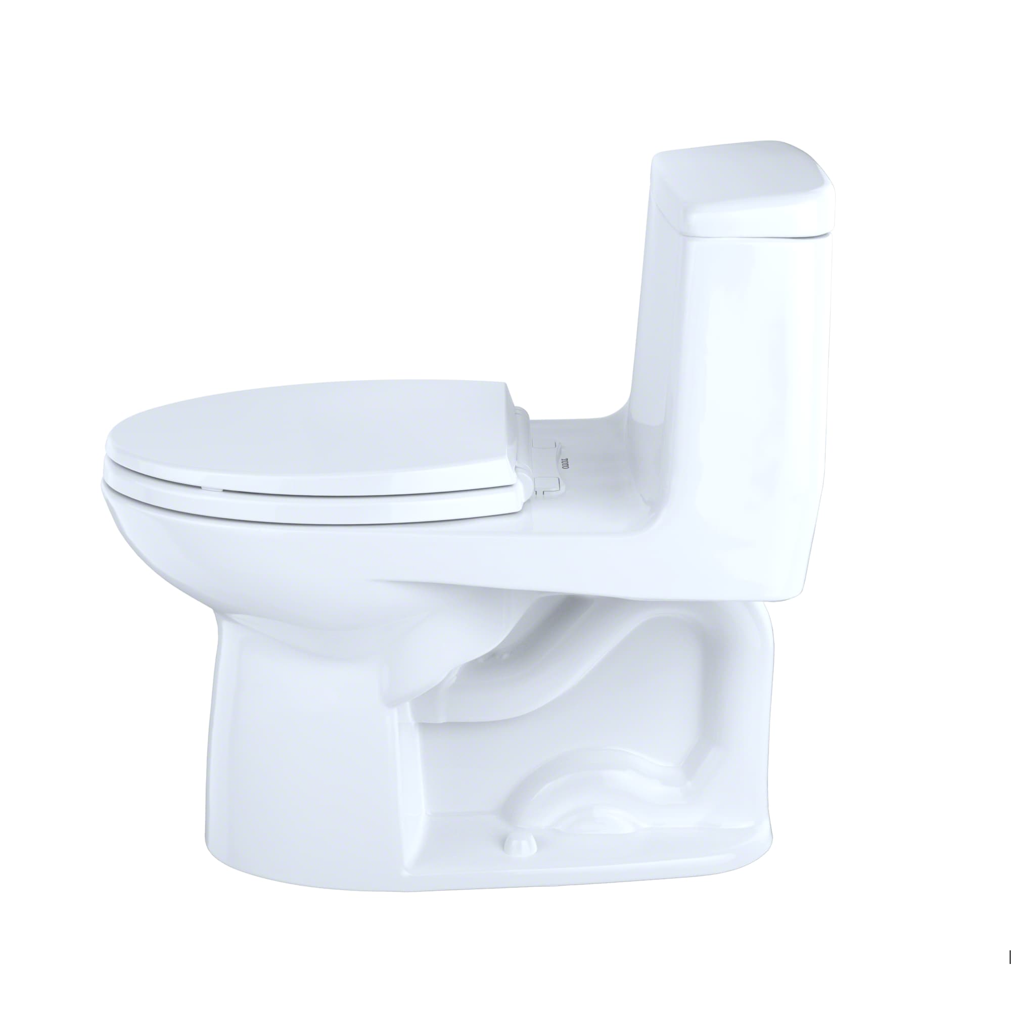 TOTO Ultramax Cotton White Elongated Chair height Soft Close 1-piece Toilet 12-in Rough-In 1.6 GPF
