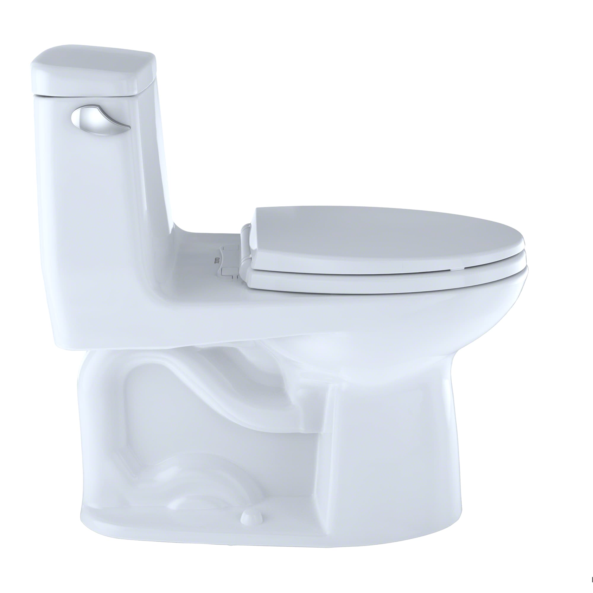 TOTO Ultramax Cotton White Elongated Chair height Soft Close 1-piece Toilet 12-in Rough-In 1.6 GPF