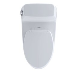 TOTO Ultramax Cotton White Elongated Chair height Soft Close 1-piece Toilet 12-in Rough-In 1.6 GPF