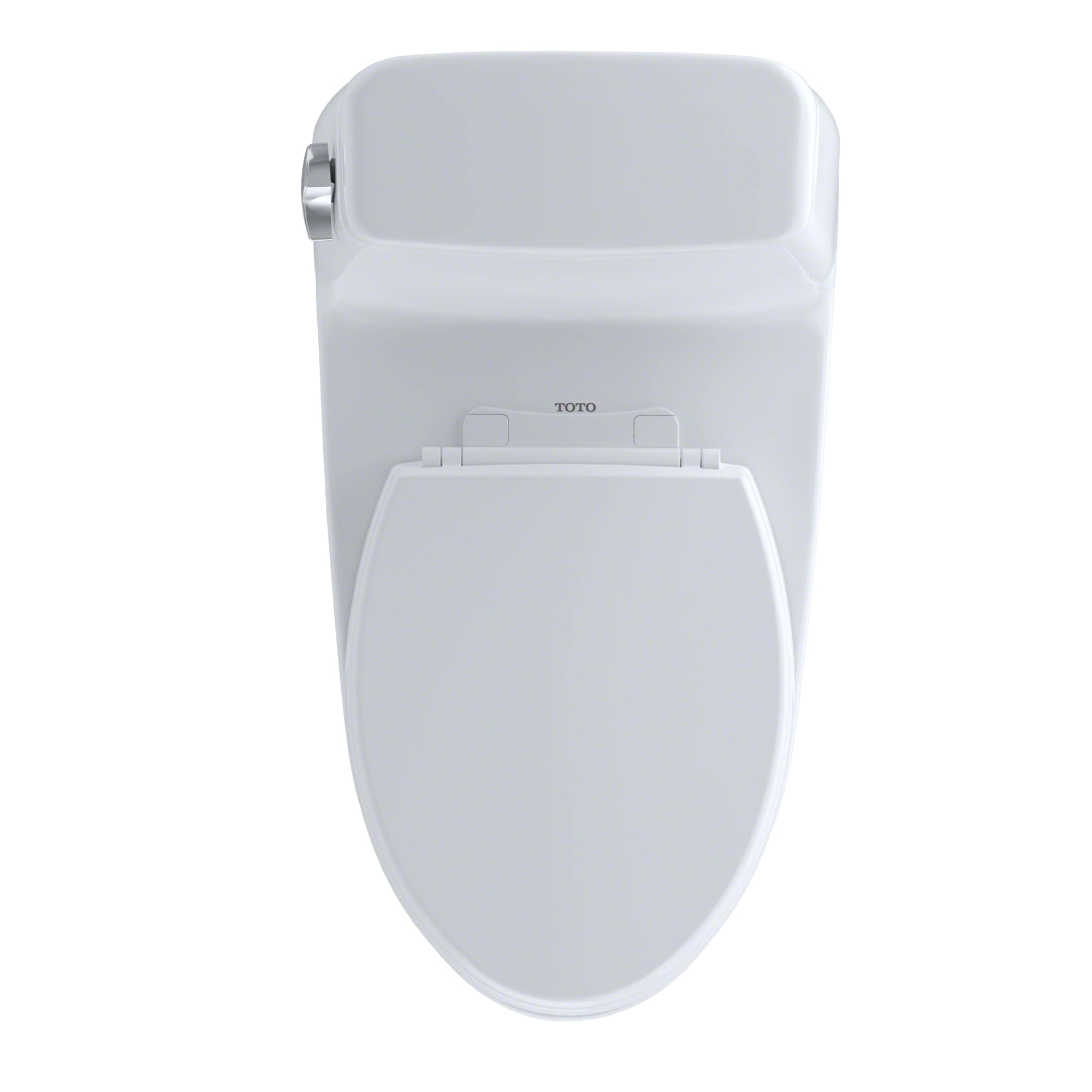 TOTO Ultramax Cotton White Elongated Chair height Soft Close 1-piece Toilet 12-in Rough-In 1.6 GPF