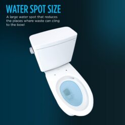 TOTO Drake Cotton Elongated Standard height Soft Close 2-piece Toilet 12-in Rough-In WaterSense 1.28 GPF