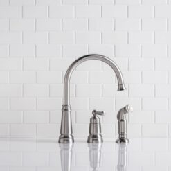 Moen Edison Spot Resist Stainless Single Handle Deck-mount Kitchen Faucet (Soap Dispenser Included) ( Side Sprayer Included )