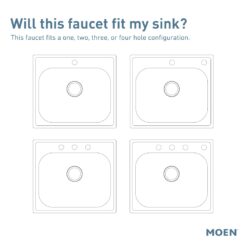 Moen Edwyn Matte Black Single Handle Deck-mount Pull-down Kitchen Faucet with Sprayer ( Deck Plate Included ) (Soap Dispenser Included)