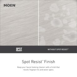 Moen Edwyn Spot Resist Stainless Single Handle Deck-mount Pull-down Kitchen Faucet with Sprayer ( Deck Plate Included ) (Soap Dispenser Included)