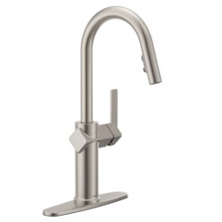 Moen Joric Spot Resist Stainless Single Handle Deck-mount Pull-down Kitchen Faucet with Sprayer ( Deck Plate Included )