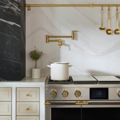 KOHLER Vibrant Brushed Bronze Single Handle Wall-mount Pot Filler Kitchen Faucet