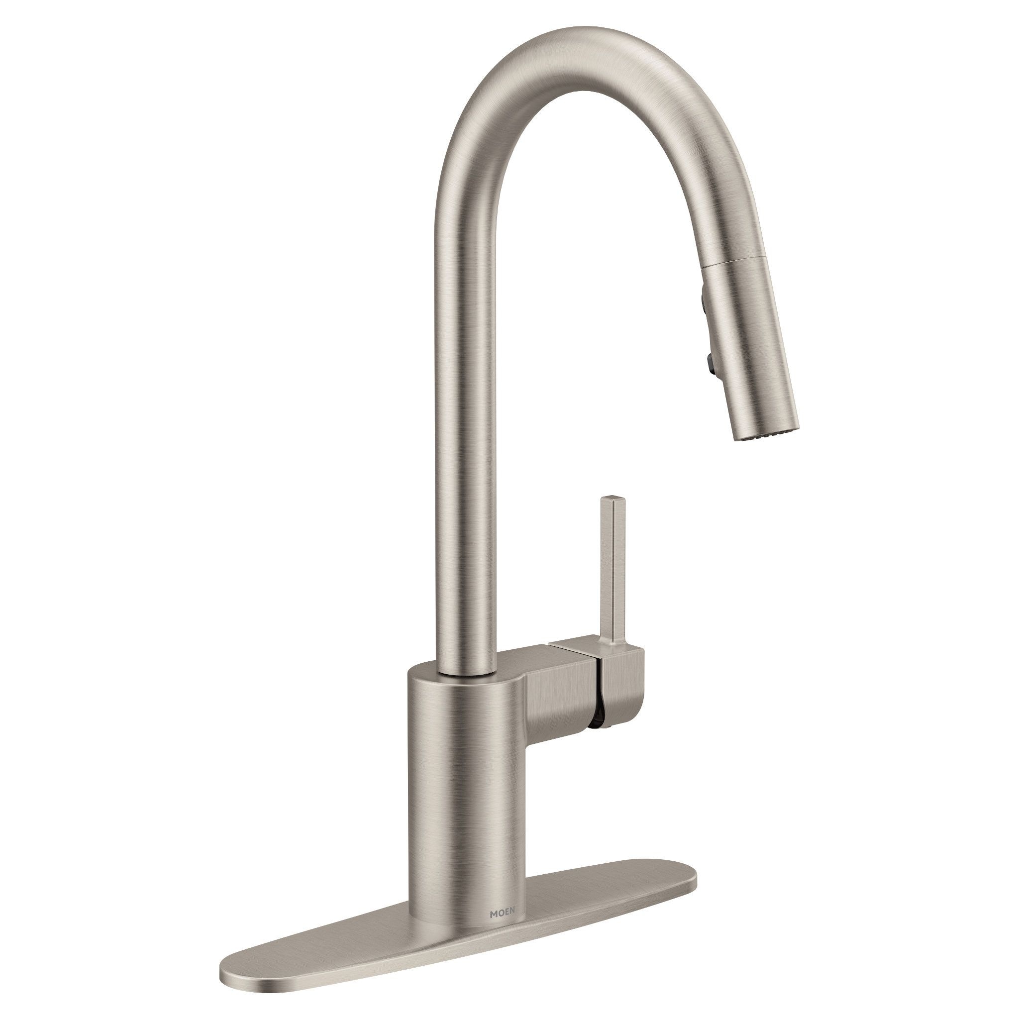 Moen Align Spot Resist Stainless Single Handle Deck-mount Pull-down Kitchen Faucet with Sprayer
