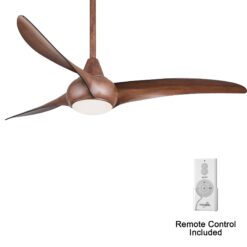 Minka Aire Light Wave 52 52-in Distressed Koa with Distressed Koa Blades Propeller Ceiling Fan With Light - Remote Included ( 3 -Blade )