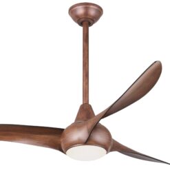 Minka Aire Light Wave 52 52-in Distressed Koa with Distressed Koa Blades Propeller Ceiling Fan With Light - Remote Included ( 3 -Blade )