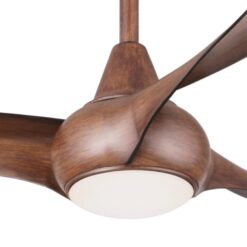 Minka Aire Light Wave 52 52-in Distressed Koa with Distressed Koa Blades Propeller Ceiling Fan With Light - Remote Included ( 3 -Blade )