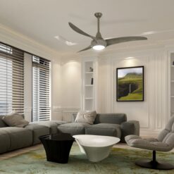 Minka Aire Light Wave 52 52-in Integrated LED Driftwood with Driftwood Blades Propeller Ceiling Fan With Light - Remote Included ( 3 -Blade )