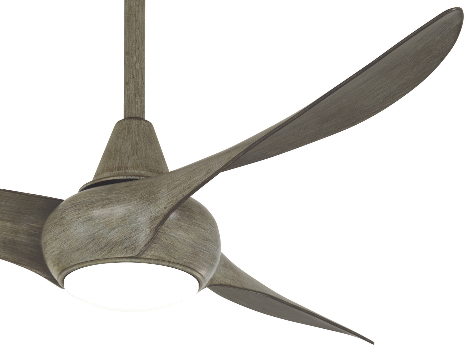 Minka Aire Light Wave 52 52-in Integrated LED Driftwood with Driftwood Blades Propeller Ceiling Fan With Light - Remote Included ( 3 -Blade )