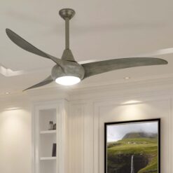 Minka Aire Light Wave 52 52-in Integrated LED Driftwood with Driftwood Blades Propeller Ceiling Fan With Light - Remote Included ( 3 -Blade )