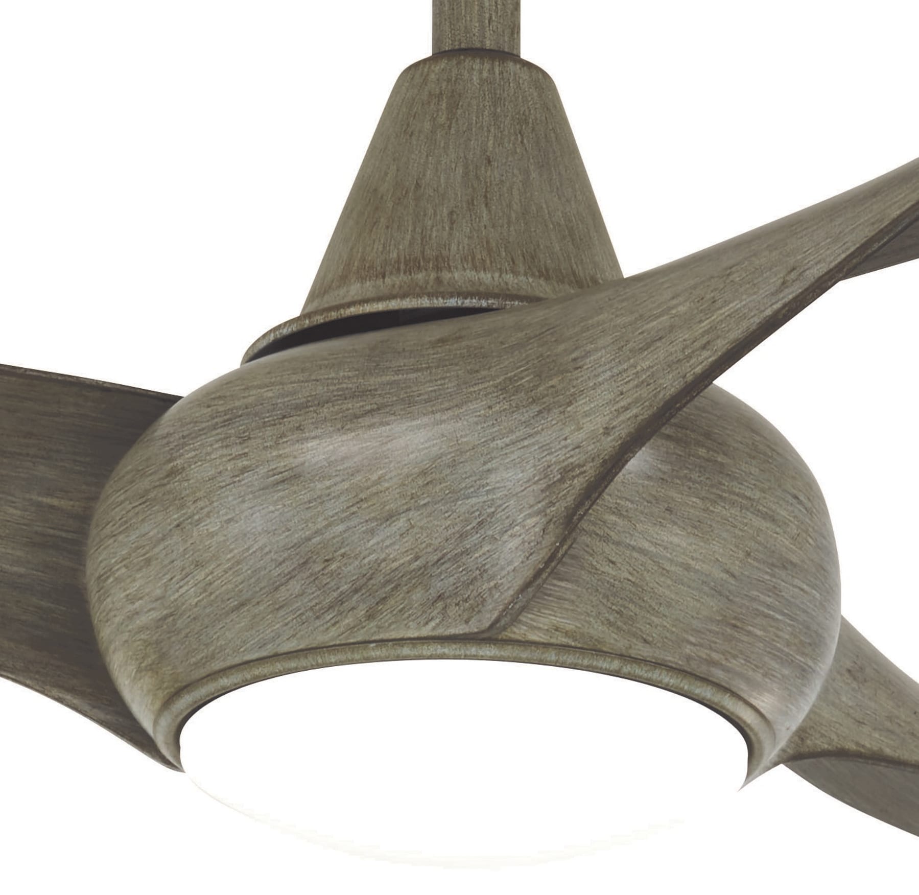 Minka Aire Light Wave 52 52-in Integrated LED Driftwood with Driftwood Blades Propeller Ceiling Fan With Light - Remote Included ( 3 -Blade )