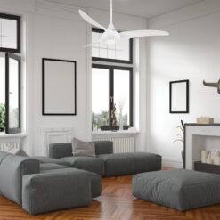 Minka Aire Light Wave 52 52-in White with White Blades Propeller Ceiling Fan With Light - Remote Included ( 3 -Blade )
