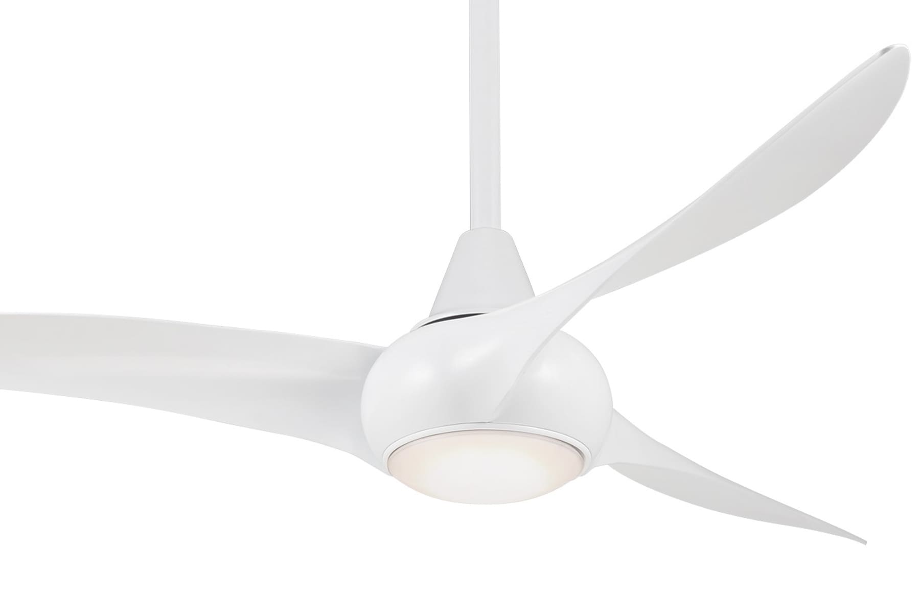 Minka Aire Light Wave 52 52-in White with White Blades Propeller Ceiling Fan With Light - Remote Included ( 3 -Blade )