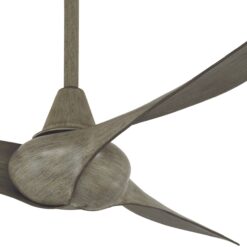 Minka Aire Wave 52 52-in Driftwood with Driftwood Blades Propeller Ceiling Fan Without Light - Remote Included ( 3 -Blade )