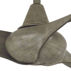 Minka Aire Wave 52 52-in Driftwood with Driftwood Blades Propeller Ceiling Fan Without Light - Remote Included ( 3 -Blade )