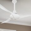 Minka Aire Wave 52 52-in White with White Blades Propeller Ceiling Fan and Remote ( 3 -Blade )