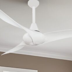 Minka Aire Wave 52 52-in White with White Blades Propeller Ceiling Fan and Remote ( 3 -Blade )