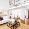 Minka Aire Xtreme H2O 65 65-in Outdoor Brushed Nickel Wet with Brushed Nickel Wet Blades Ceiling Fan Without Light - Remote Included ( 8 -Blade )