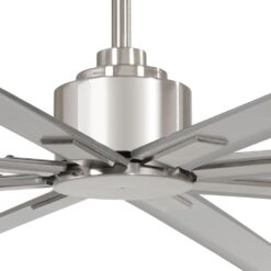 Minka Aire Xtreme H2O 65 65-in Outdoor Brushed Nickel Wet with Brushed Nickel Wet Blades Ceiling Fan Without Light - Remote Included ( 8 -Blade )