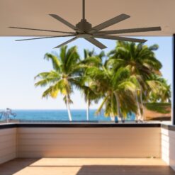 Minka Aire Xtreme H2O 65 65-in Outdoor Oil Rubbed Bronze with Oil Rubbed Bronze Blades Ceiling Fan Without Light - Remote Included ( 8 -Blade )