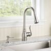 Moen Anabelle Spot Resist Stainless Single Handle Deck-mount Pull-down Kitchen Faucet with Sprayer ( Deck Plate Included ) (Soap Dispenser Included)