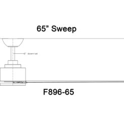 Minka Aire Xtreme H2O 65 65-in Outdoor Smoked Iron with Smoked Iron Blades Ceiling Fan Light Kit Compatible - Remote Included ( 8 -Blade )