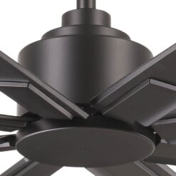 Minka Aire Xtreme H2O 65 65-in Outdoor Smoked Iron with Smoked Iron Blades Ceiling Fan Light Kit Compatible - Remote Included ( 8 -Blade )