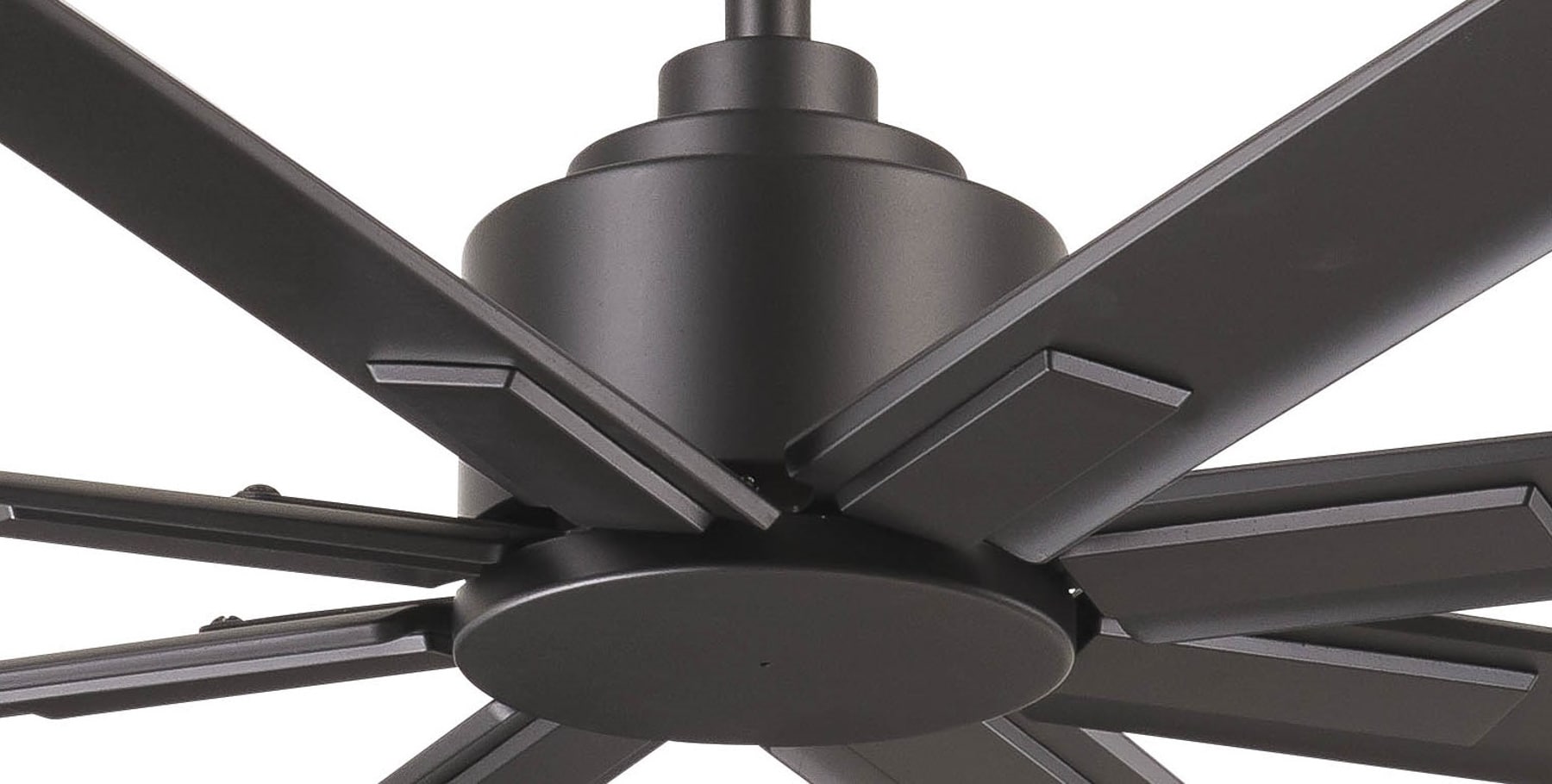 Minka Aire Xtreme H2O 65 65-in Outdoor Smoked Iron with Smoked Iron Blades Ceiling Fan Light Kit Compatible - Remote Included ( 8 -Blade )