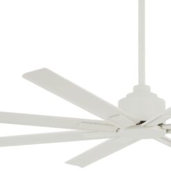 Minka Aire Xtreme H2O 65 65-in Outdoor Flat White with Flat White Blades Ceiling Fan Without Light - Remote Included ( 8 -Blade )