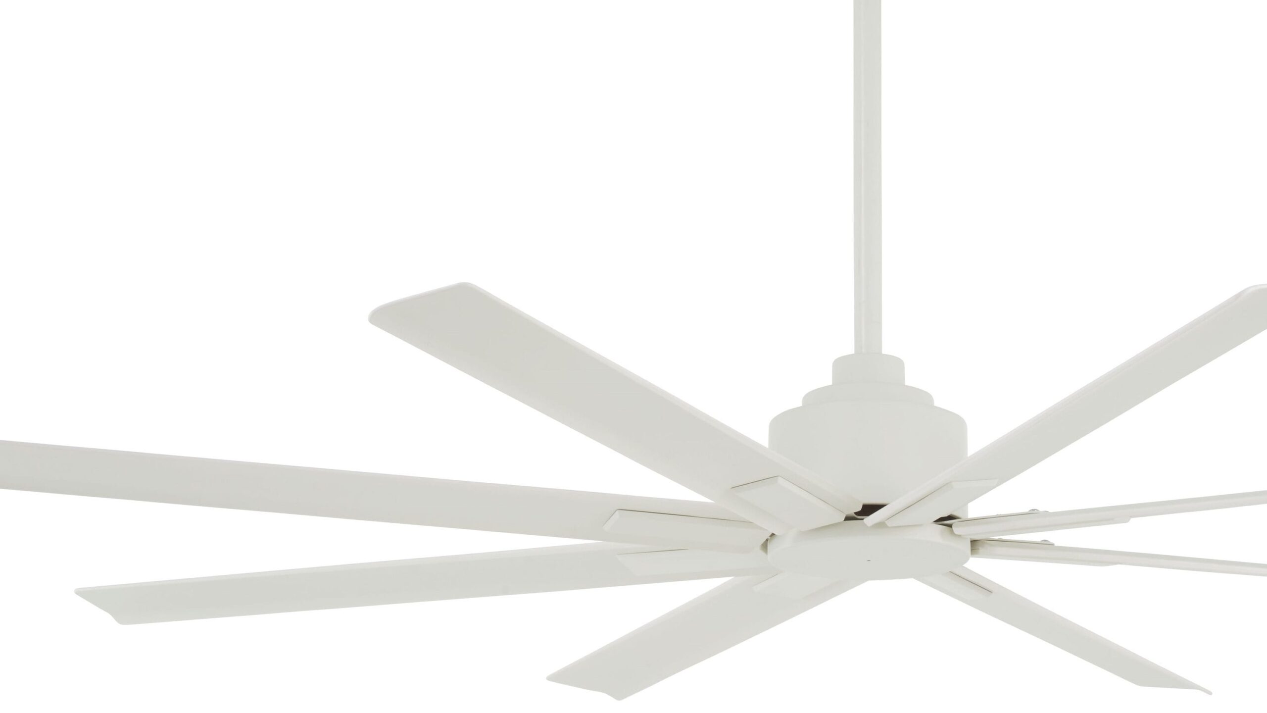 Minka Aire Xtreme H2O 65 65-in Outdoor Flat White with Flat White Blades Ceiling Fan Without Light - Remote Included ( 8 -Blade )