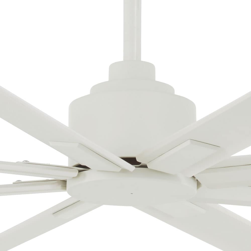 Minka Aire Xtreme H2O 65 65-in Outdoor Flat White with Flat White Blades Ceiling Fan Without Light - Remote Included ( 8 -Blade )