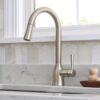 Moen Adler Spot Resist Stainless Single Handle Deck-mount Pull-down Kitchen Faucet with Sprayer ( Deck Plate Included )
