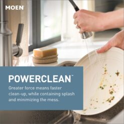 Moen Adler Spot Resist Stainless Single Handle Deck-mount Pull-down Kitchen Faucet with Sprayer ( Deck Plate Included )