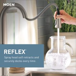 Moen Adler Spot Resist Stainless Single Handle Deck-mount Pull-down Kitchen Faucet with Sprayer ( Deck Plate Included )