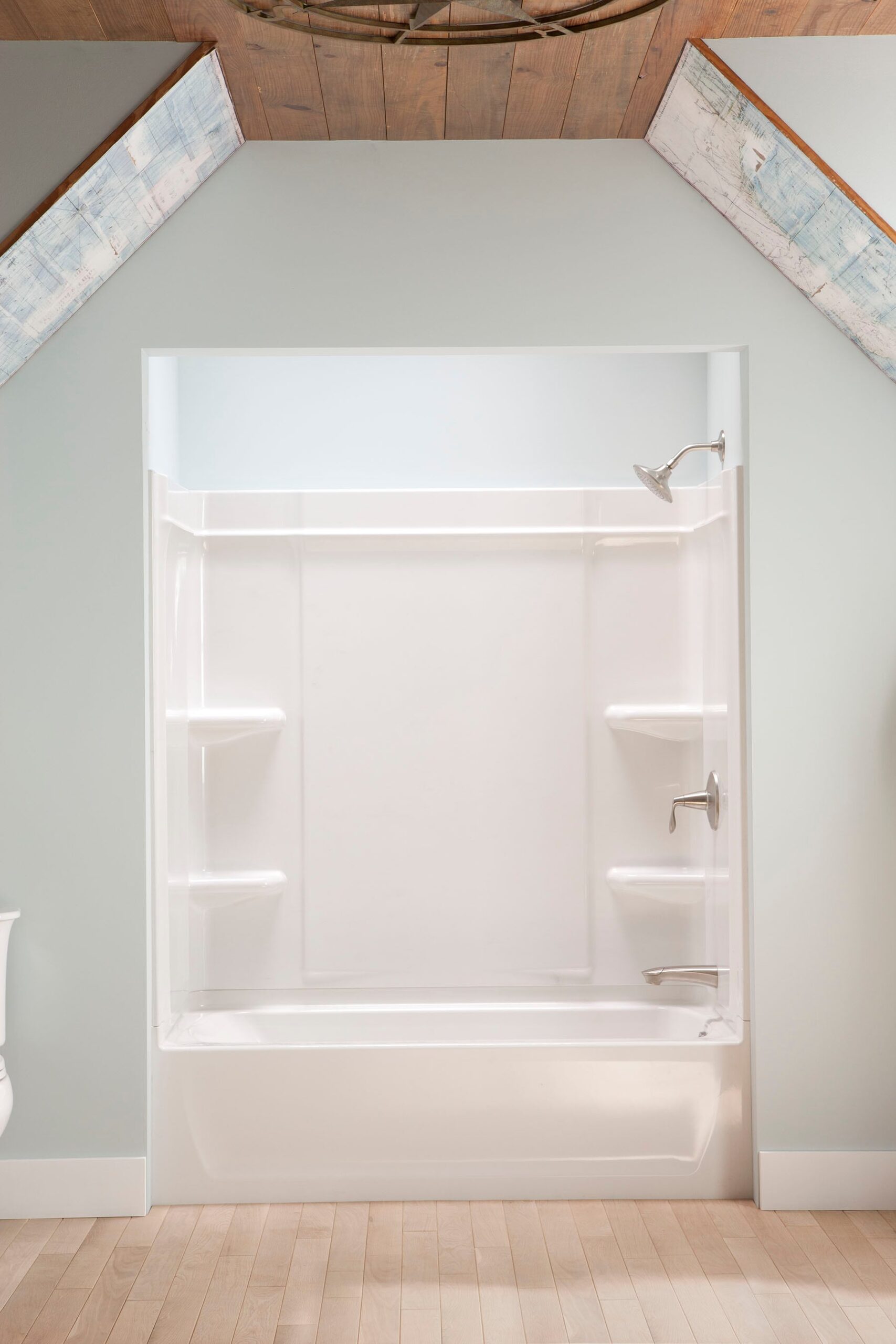 Sterling 30.25-Inches x 60-Inches White Fiberglass/Plastic composite Rectangular Alcove Soaking bathtub ( Left Drain )