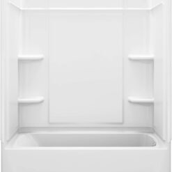 Sterling 30.5-Inches x 60-Inches White Fiberglass/Plastic composite Rectangular Alcove Soaking bathtub ( Right Drain )