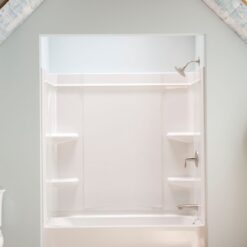 Sterling 30.5-Inches x 60-Inches White Fiberglass/Plastic composite Rectangular Alcove Soaking bathtub ( Right Drain )