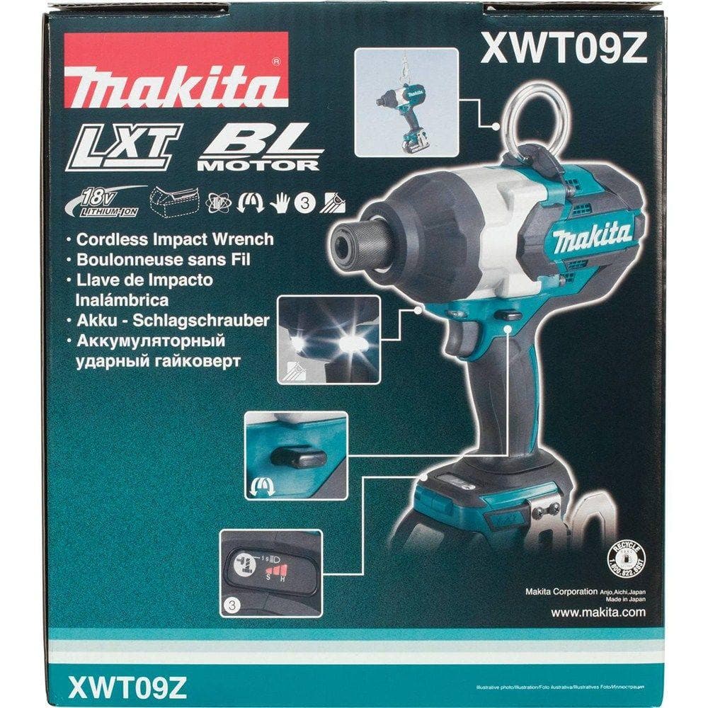 Makita 18V LXT Lithium-Ion Brushless Cordless High Torque 7/16 in. Hex Impact Wrench (Tool-Only) XWT09Z