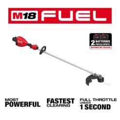 Milwaukee M18 FUEL 18V Brushless Cordless 17 in. Dual Battery Straight Shaft String Trimmer (Tool-Only) 3006-20