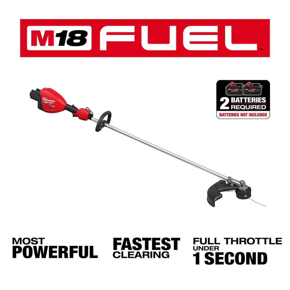 Milwaukee M18 FUEL 18V Brushless Cordless 17 in. Dual Battery Straight Shaft String Trimmer (Tool-Only) 3006-20