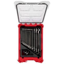 Milwaukee Metric Combination Wrench Set with PACKOUT Compact Organizer (15-Piece) 48-22-9483