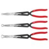 Milwaukee Long Needle Nose Pliers Set with Hose Grip and Slip Resistant Grip (3-Piece) 48-22-6563