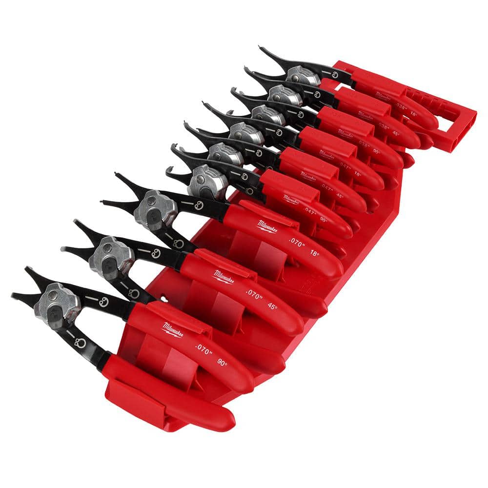 Milwaukee Snap Ring Pliers Set (9-Piece) 48-22-6539