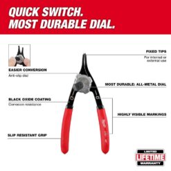 Milwaukee Snap Ring Pliers Set (9-Piece) 48-22-6539