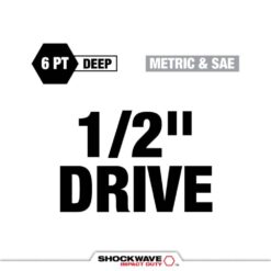 Milwaukee SHOCKWAVE Impact-Duty 1/2 in. Drive Deep SAE & Metric Lug Nut Impact Socket Set (9-Piece) 49-66-7832