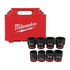 Milwaukee SHOCKWAVE 3/4 in. Drive SAE 6 Point Impact Socket Set (8-Piece) 49-66-7017